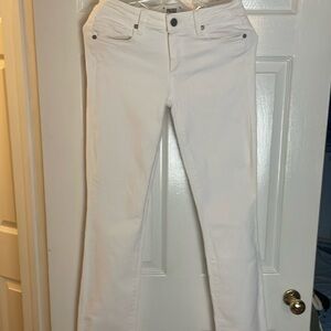 PAIGE skyline straight  White Denim jeans